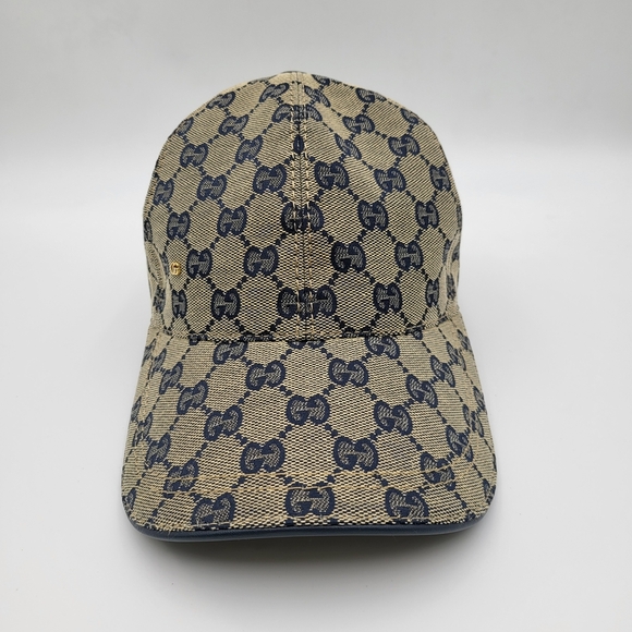 Gucci Accessories - Gucci GG Canvas Leather Supreme Cap..